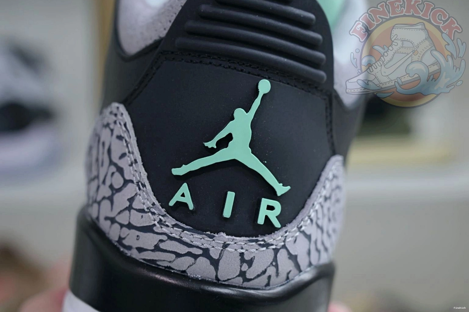 3 Jordan Air Green Glow 0226